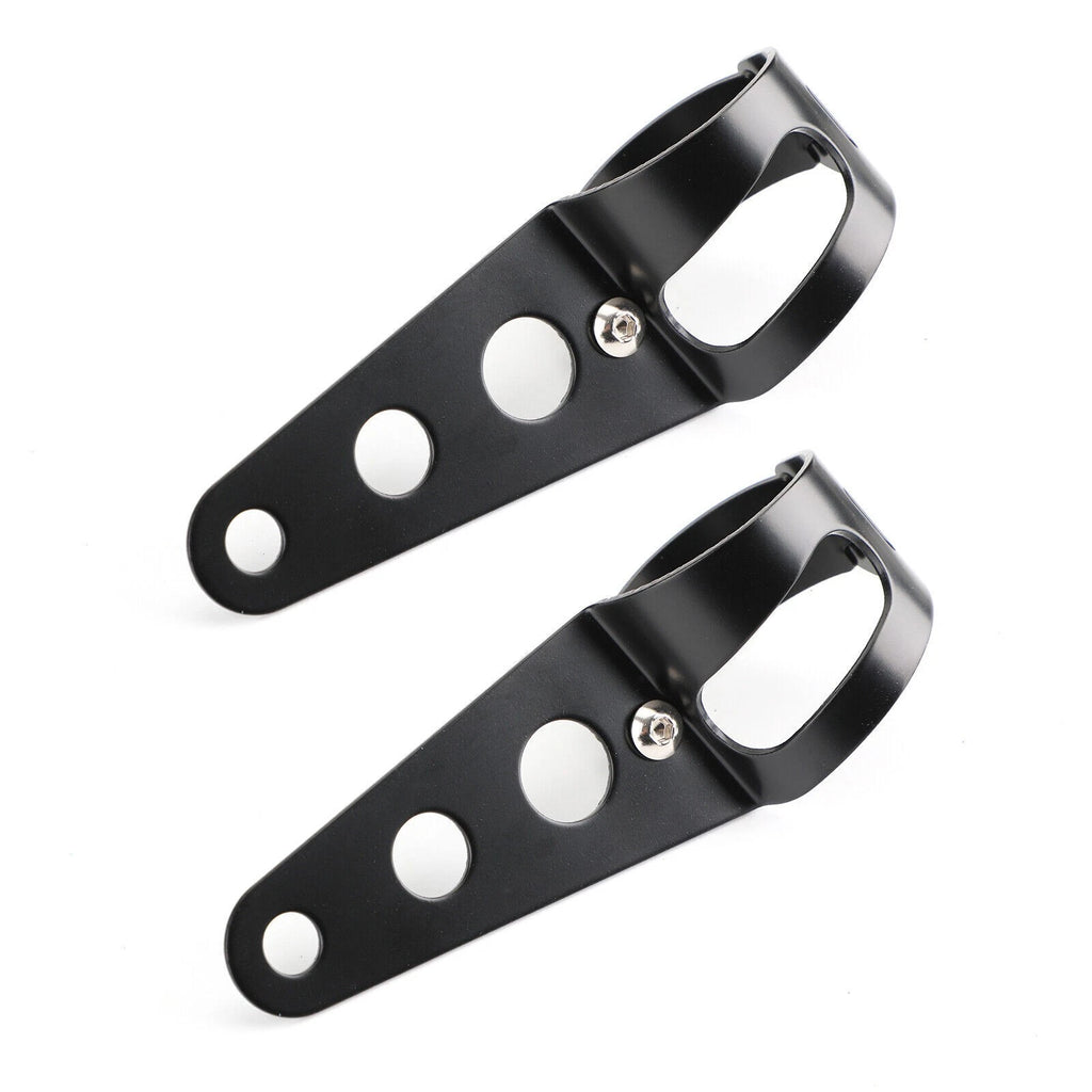 Universal 43-50mm Black Headlight Bracket Mount Holder #3