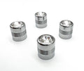 Chrome Tire Valve Stem Caps Replacement for Hot Rod Car Truck ATV (Set of 4) (1990–2026)