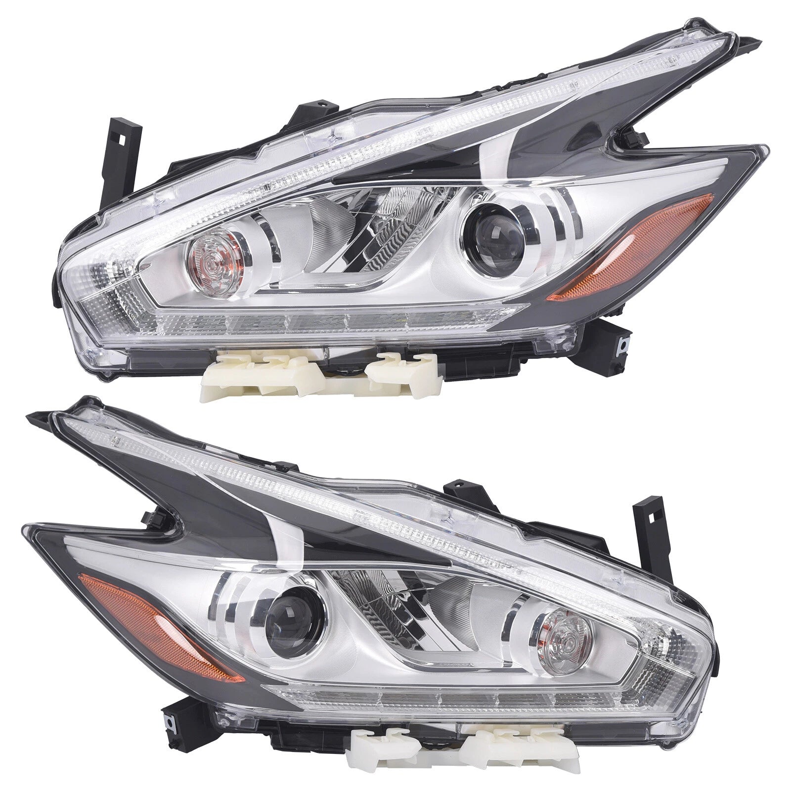 Pair LED Headlight Assemblies for Nissan Murano (2015-2018)