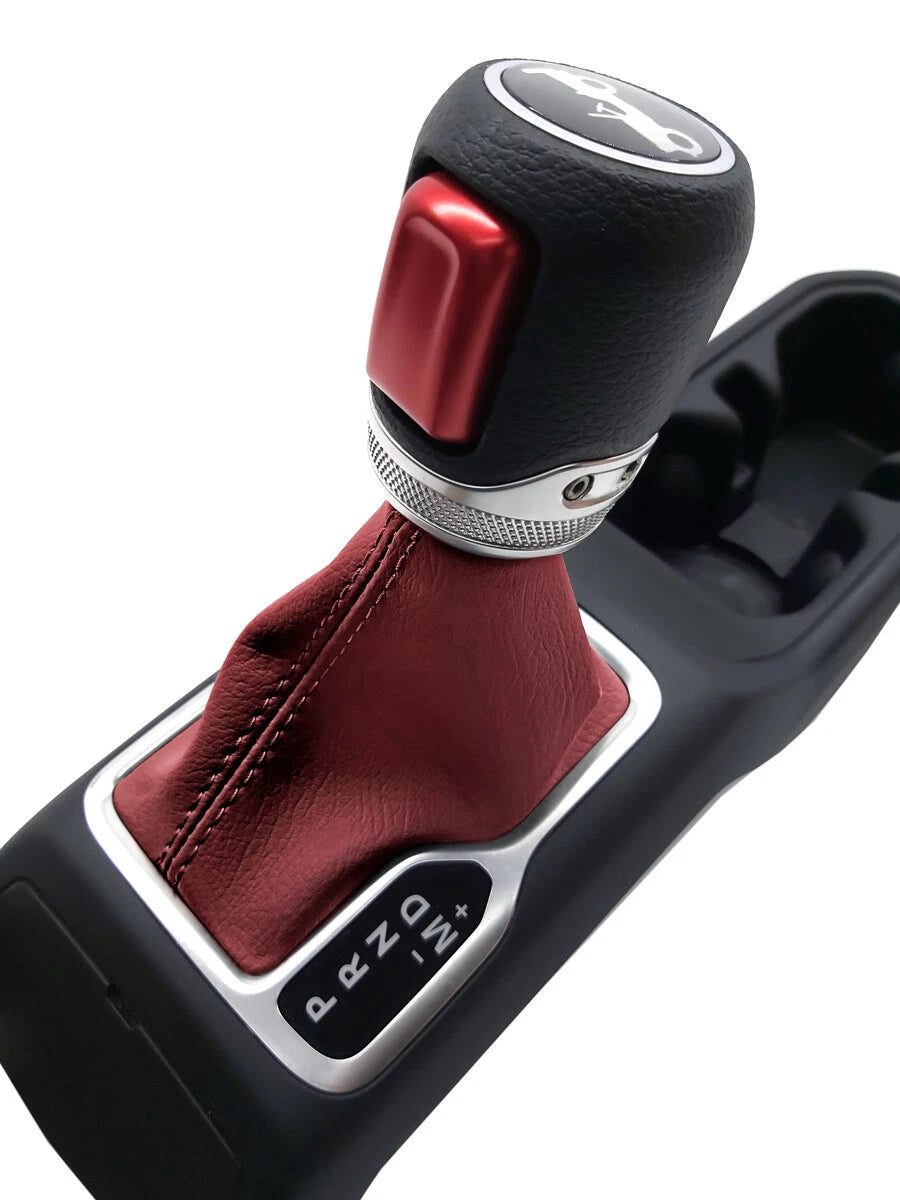 Shift Boot Cover for Jeep Wrangler (2018–2020) - Red PVC Leather