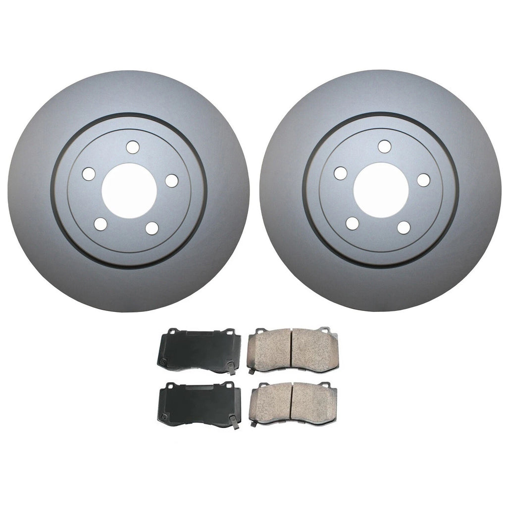 Front Brake Kit 345mm Rotors & Akebono Ceramic Pads for Chrysler Dodge