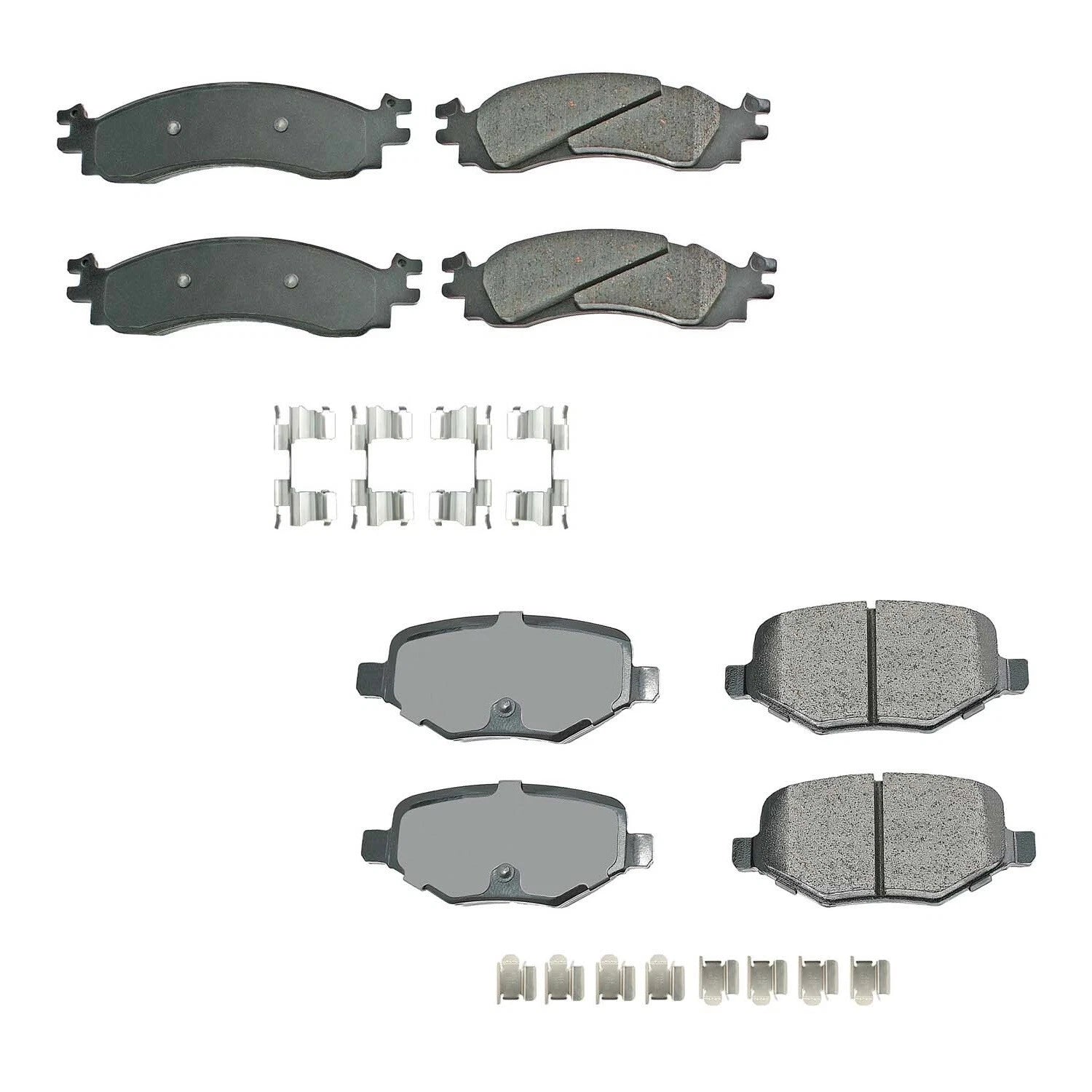 Set of 4 Akebono ProACT Ceramic Brake Pads for Ford Taurus (2010–2019)