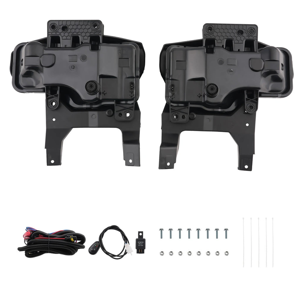 LED Bumper Fog Lights Set for GMC Sierra 1500 (2016–2018) + Switch & Bracket