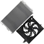 AC condenser and cooling fan assembly for Hyundai Santa Fe Sport (2013–2018)