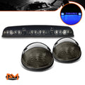 3Pcs Cab Roof Running Light Smoked Housing Blue LED for Silverado/Sierra (2002–2007)