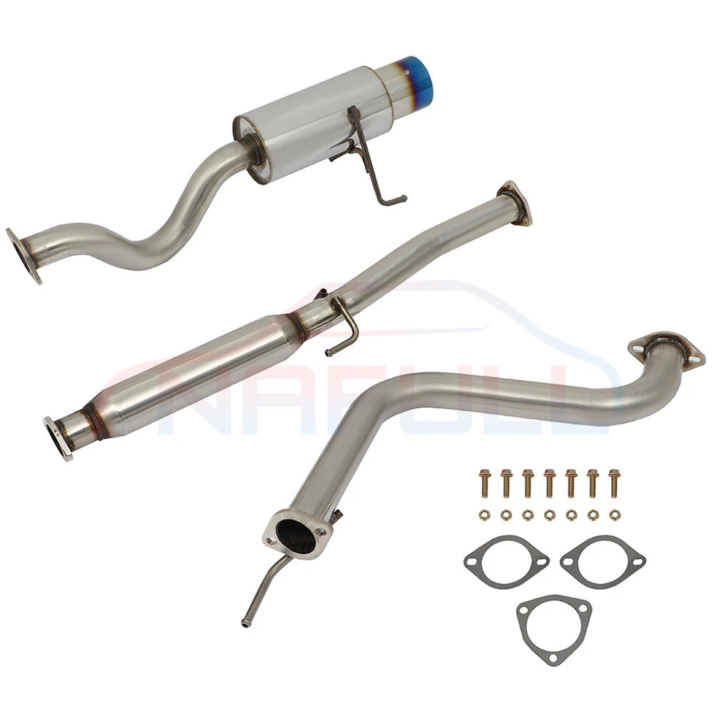 SS Exhaust System 4.5" Burnt Tip Muffler for Honda Del Sol EG1/EG2 (1993–1997)