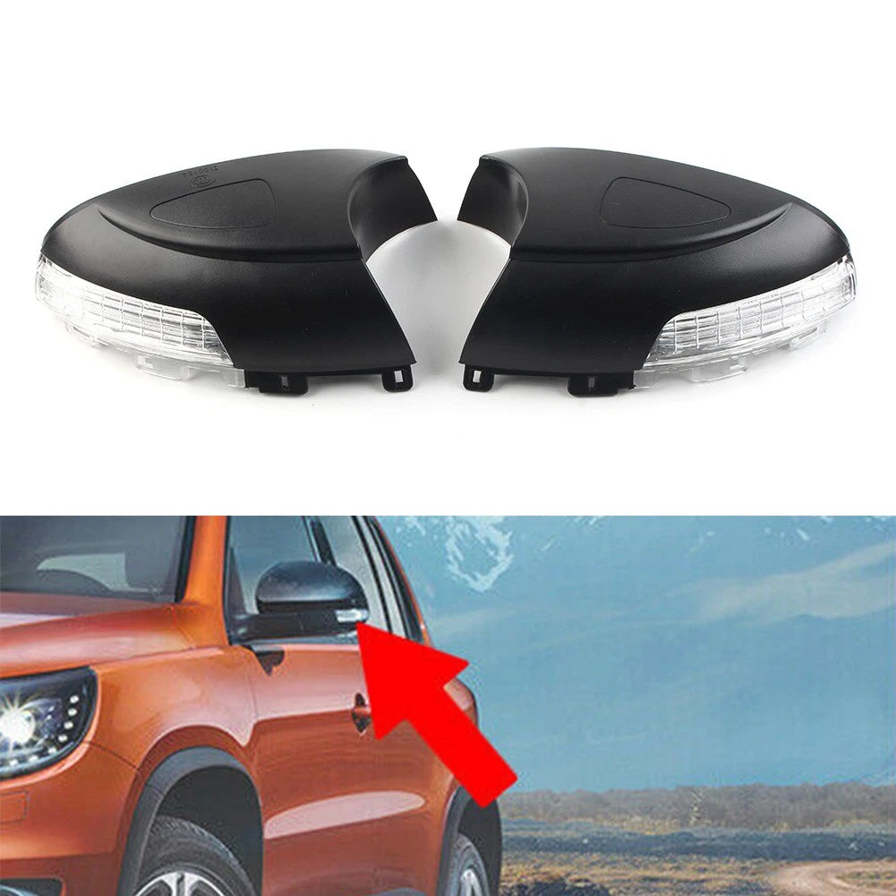 Set of 2 Side Rear View Mirror Turn Signal Lights for VW Tiguan (2008–2016)