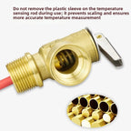 Brass Water Heater Safety Valve DN15 for Boiler