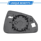 Heated Mirror Glass Replacement Left Passenger Side for BMW X1