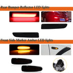 4X LED Side Marker & Red Reflector Lights for Mitsubishi Lancer EVO X (2008–2015)