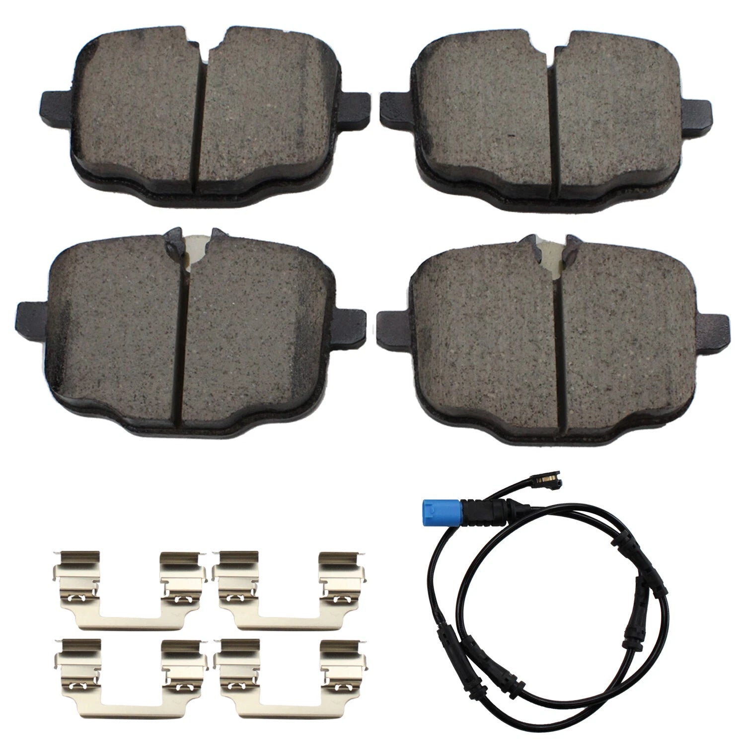 Set of 4 Akebono Euro Ultra Premium Rear Ceramic Brake Pads for BMW X5 X6 (2007–2019)