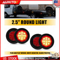 Set of 4 LED Marker Lights for Trailer (2.5 Inch Round)