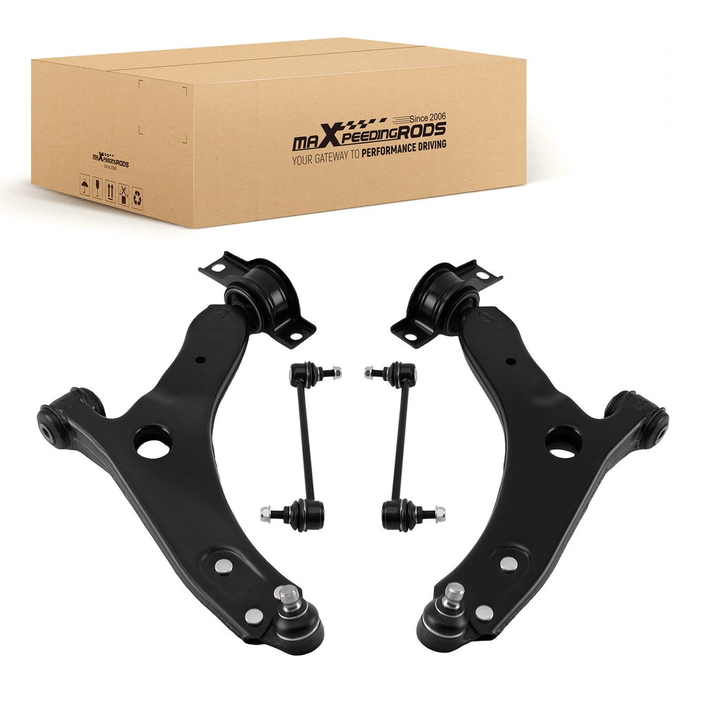 Set of 4 Front Lower Control Arms + Ball Joint for Ford Focus (2004–2011)