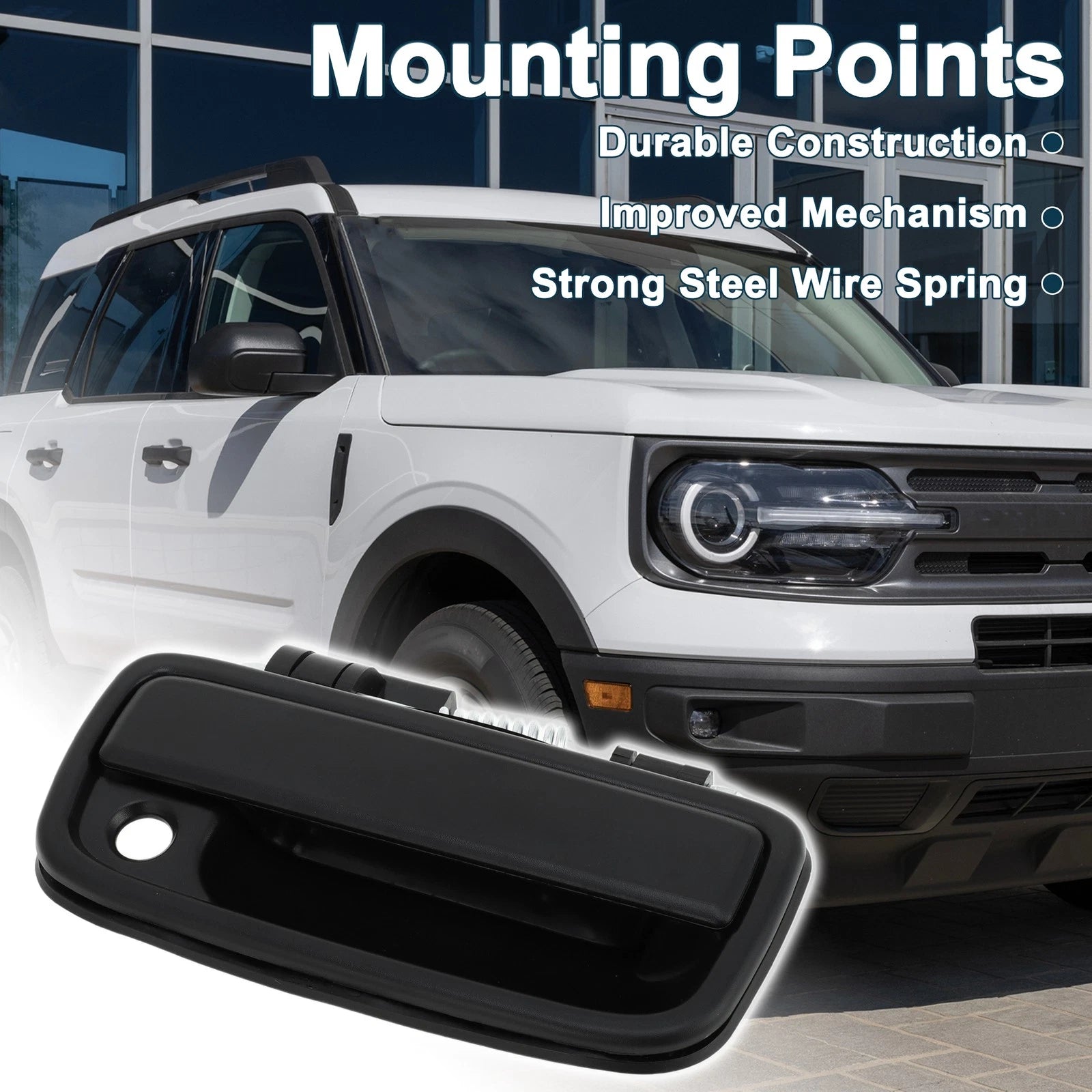 Front Right Exterior Door Handle for Toyota Tacoma (1995–2004) No. 6921035020 Black