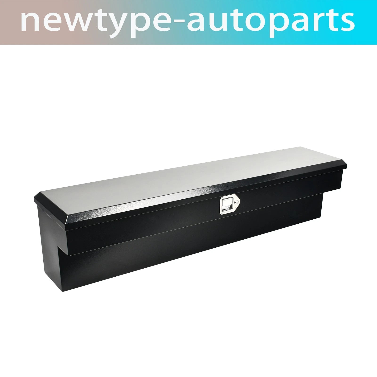 Tool Box for Pickup Truck (60"X13"X14") - Black Steel with Lock & Key