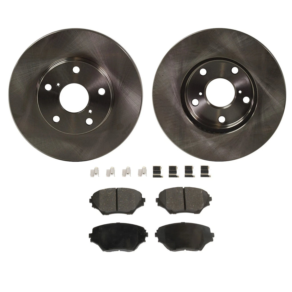 Brake Disc Rotors and Pads Kit for Toyota RAV4 (2001–2005)