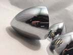 Hubcap Center Accessory 3 in Chrome Bullet Nose for Hot Rod Custom (Set of 4)