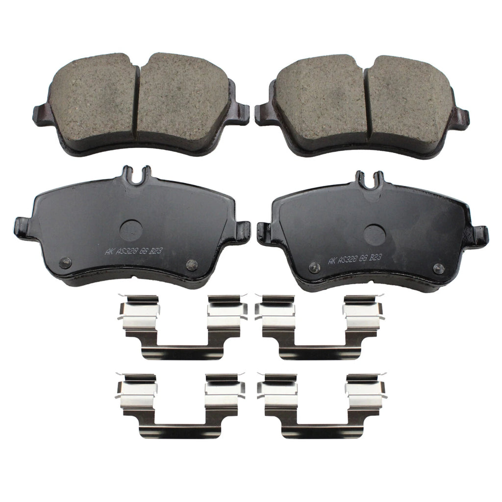 Set of 4 Akebono Euro Front Disc Brake Pads for Mercedes-Benz (EUR872A)