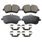 Set of 4 Akebono Euro Front Disc Brake Pads for Mercedes-Benz (EUR872A)