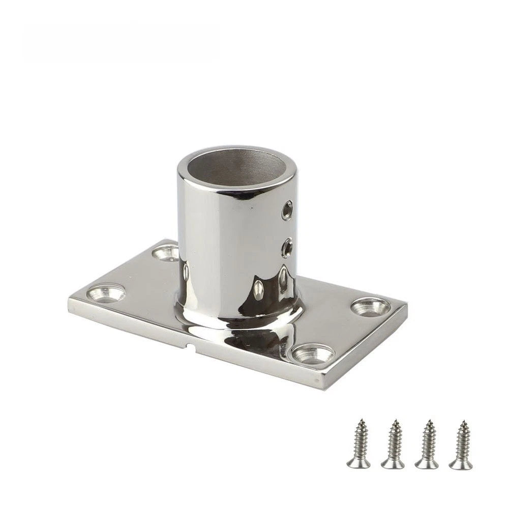 Hand Rail Rectangular Base for Boat (Fits 22mm 25mm Rails)