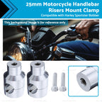 1" Handlebar Risers Mount Clamp for Harley Sportster
