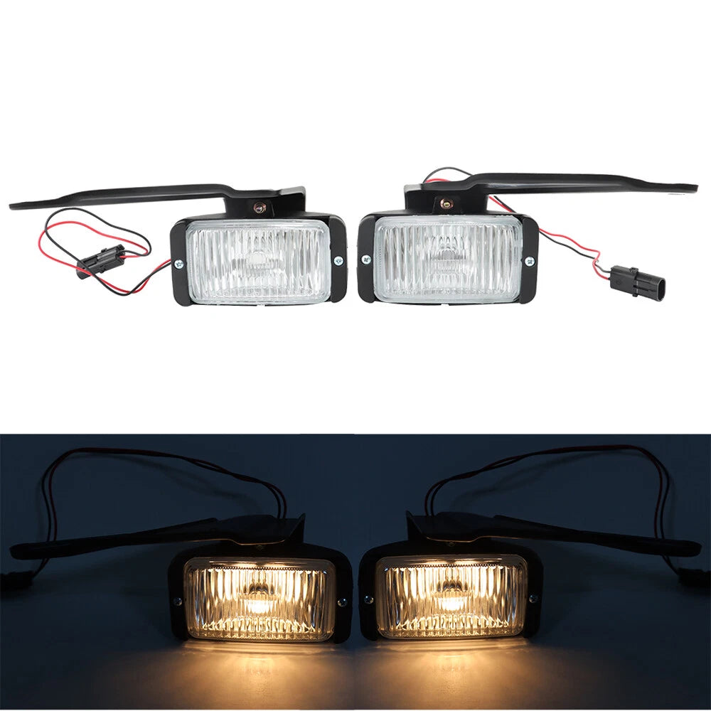 Pair Fog Lights with Bulbs for Chevy GMC C/K 1500 2500 3500 (1988–2000)