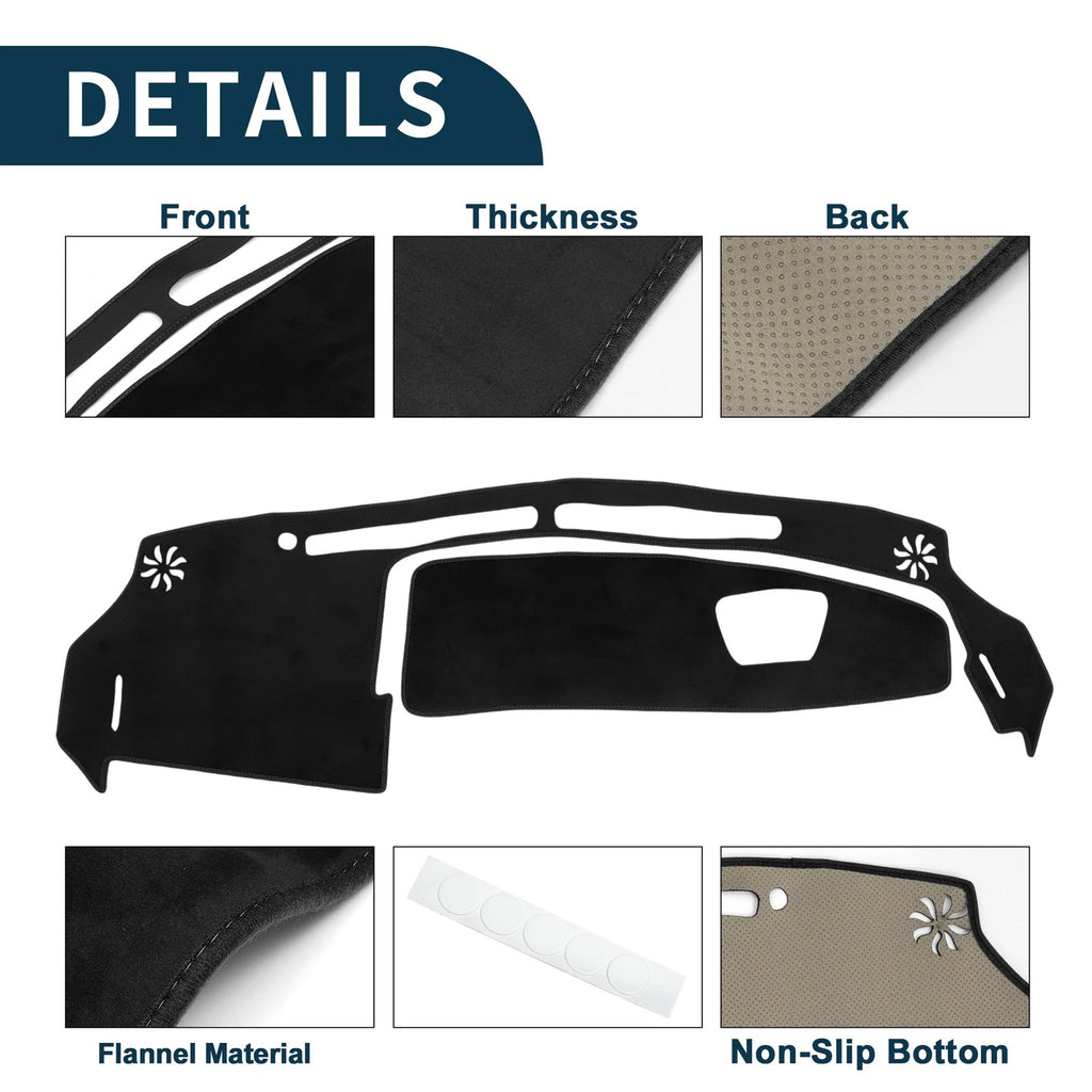 Dashboard Cover Mat for Suzuki WagonR MH35S/55S (2013–2021) Black