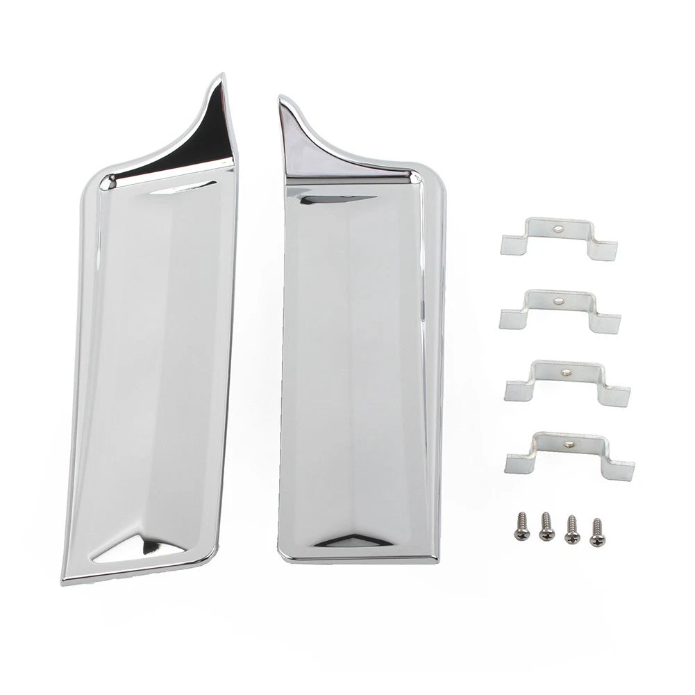Rear Fender Saddlebag Filler Panels for Harley Touring Electra Glide (2014–2023) Chrome