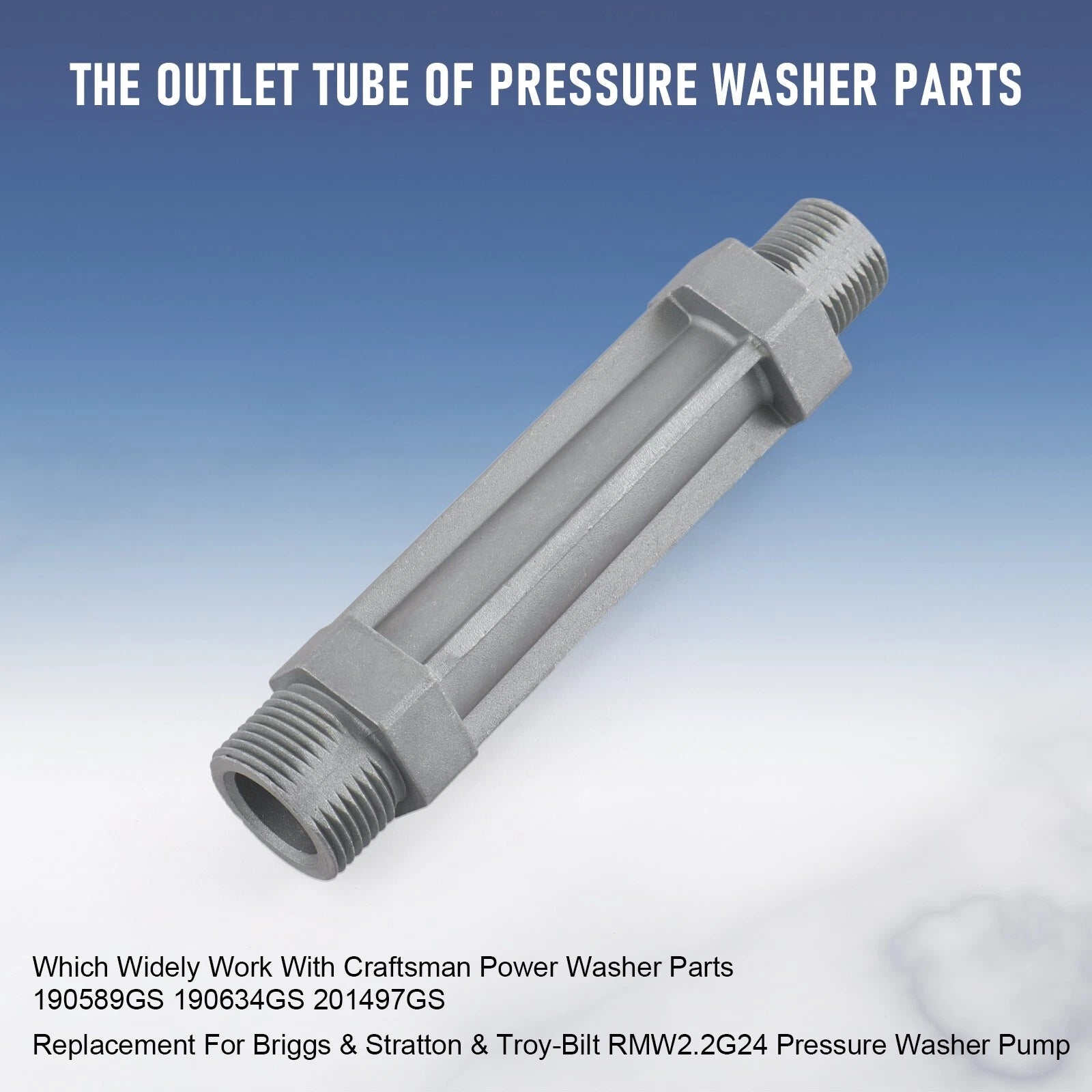 Water Outlet Tube for Power Pressure Washer (190589GS, 190634GS, 201497GS)