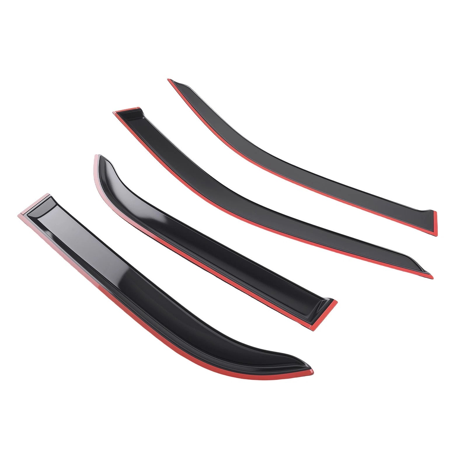 Black Window Visor Rain Guards Deflector for Toyota Corolla (1998–2002)