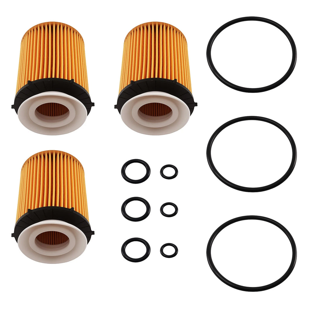 3X Oil Filters HU7116z for Mercedes-Benz A-Class C-Class E-Class CLA GLA GLB GLC GLE (2013–2023)