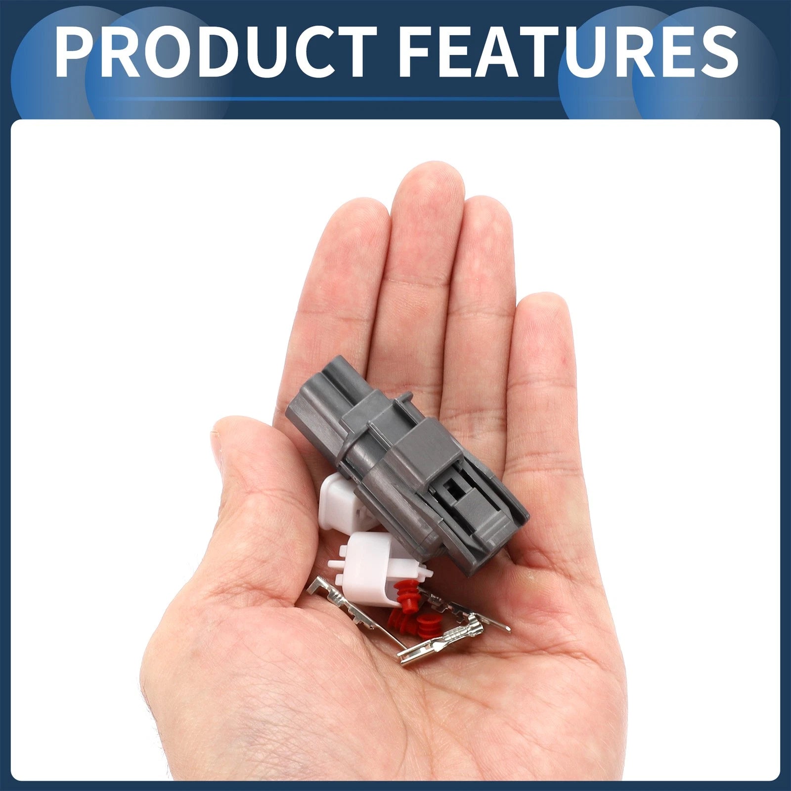 2 Pin Waterproof Horn Connector Plug for Honda (1 Set)