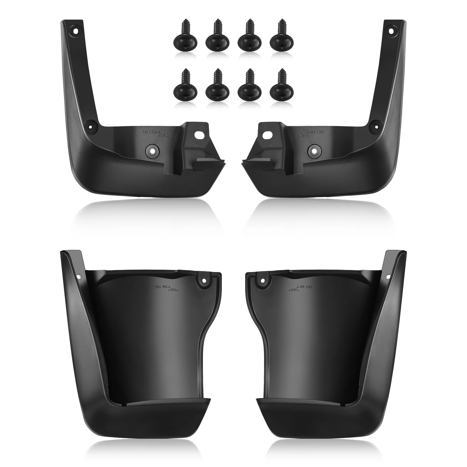 Set of 4 Splash Guards Mud Flaps for Honda Accord (2008–2012)