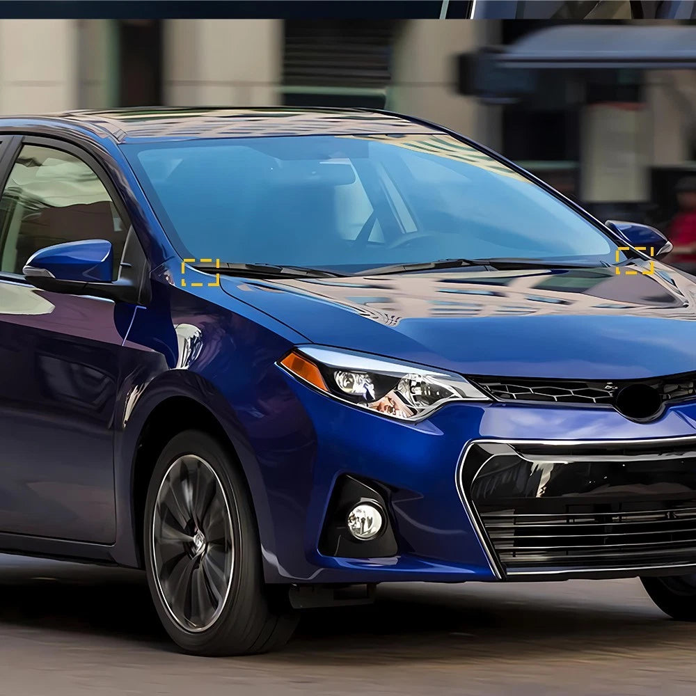 Pair Windshield Wiper Side Cowl Extension Cover for Toyota Corolla (2014-2019)