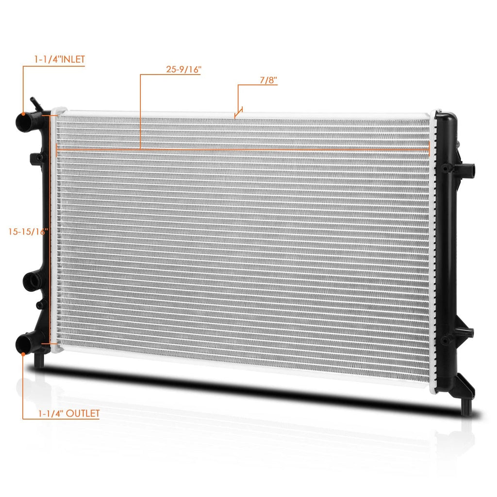 Aluminum OE Style Radiator for VW Jetta/Passat/Beetle 2011–2015 DPI-13215