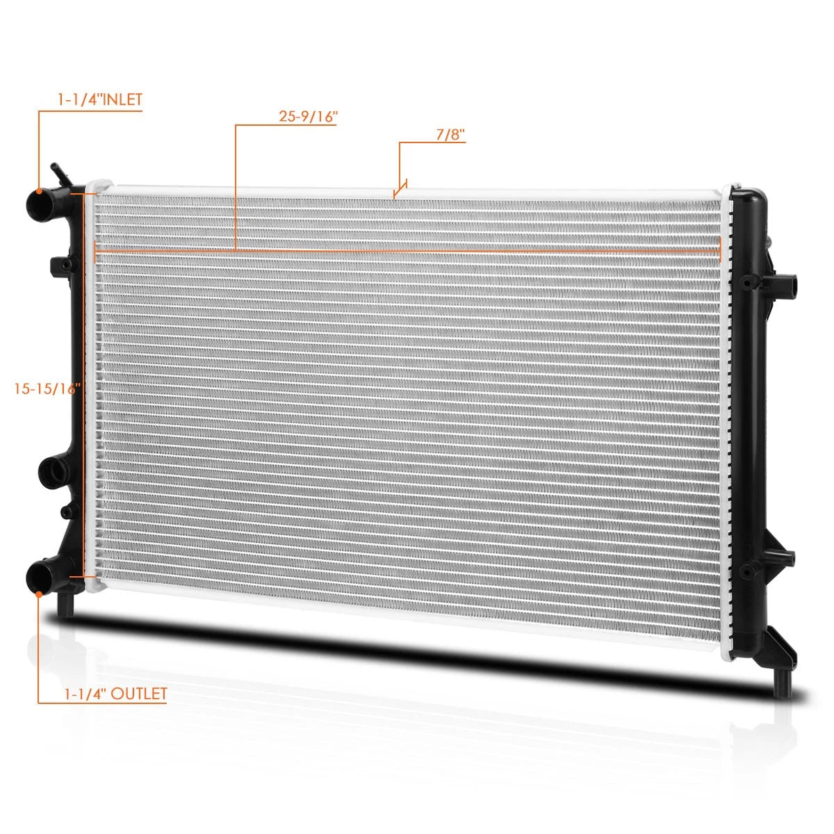 Aluminum OE Style Radiator for VW Jetta/Passat/Beetle 2011–2015 DPI-13215