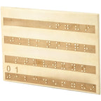 Natural Wood Tactile Alphabet Board for Blind Education (2023)