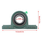 Set of 2 Pillow Block Bearings for UCP206-20 (1-1/4 Bore)