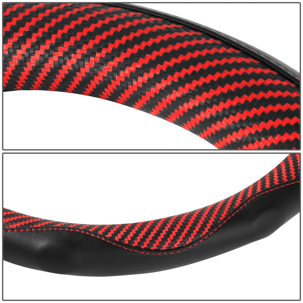 Steering Wheel Cover Insert for Universal Fit (14.5", Matte Carbon Fiber)
