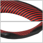 Steering Wheel Cover Insert for Universal Fit (14.5", Matte Carbon Fiber)
