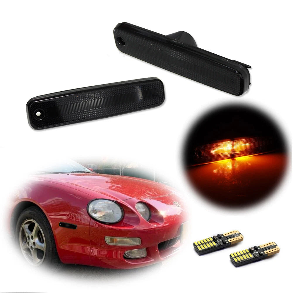 Smoked LED Bumper Side Marker Lights for Toyota Celica (1994–1999)