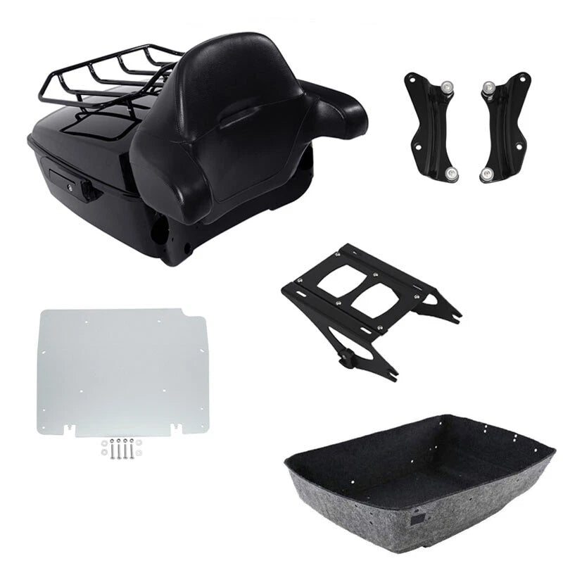 Trunk Pad Mount Rack Docking Plate for Harley Electra Road Glide (2014–2026)