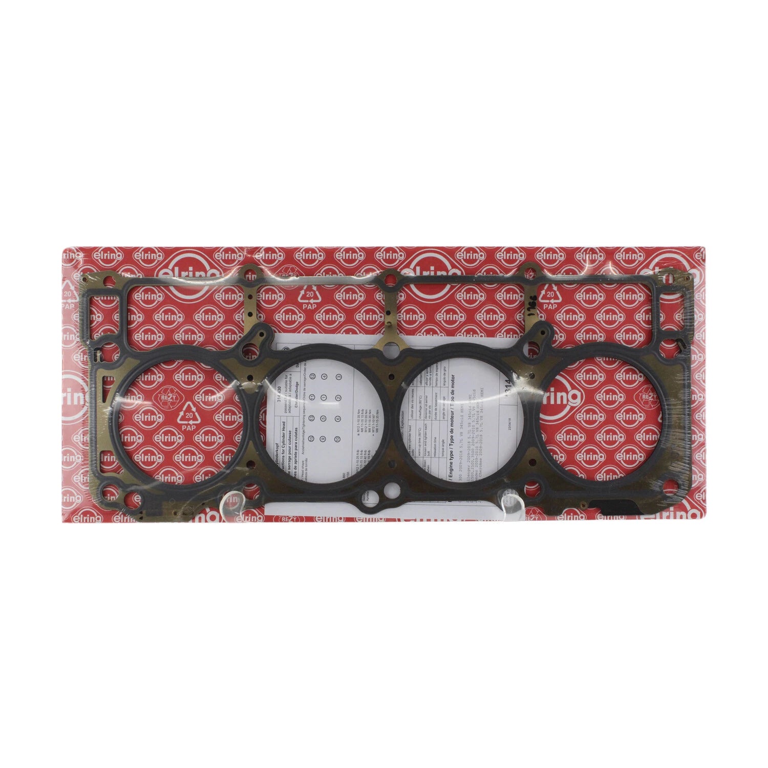 Elring 314.430 Engine Cylinder Head Gasket for Chrysler Dodge Jeep Ram (2000–2023)