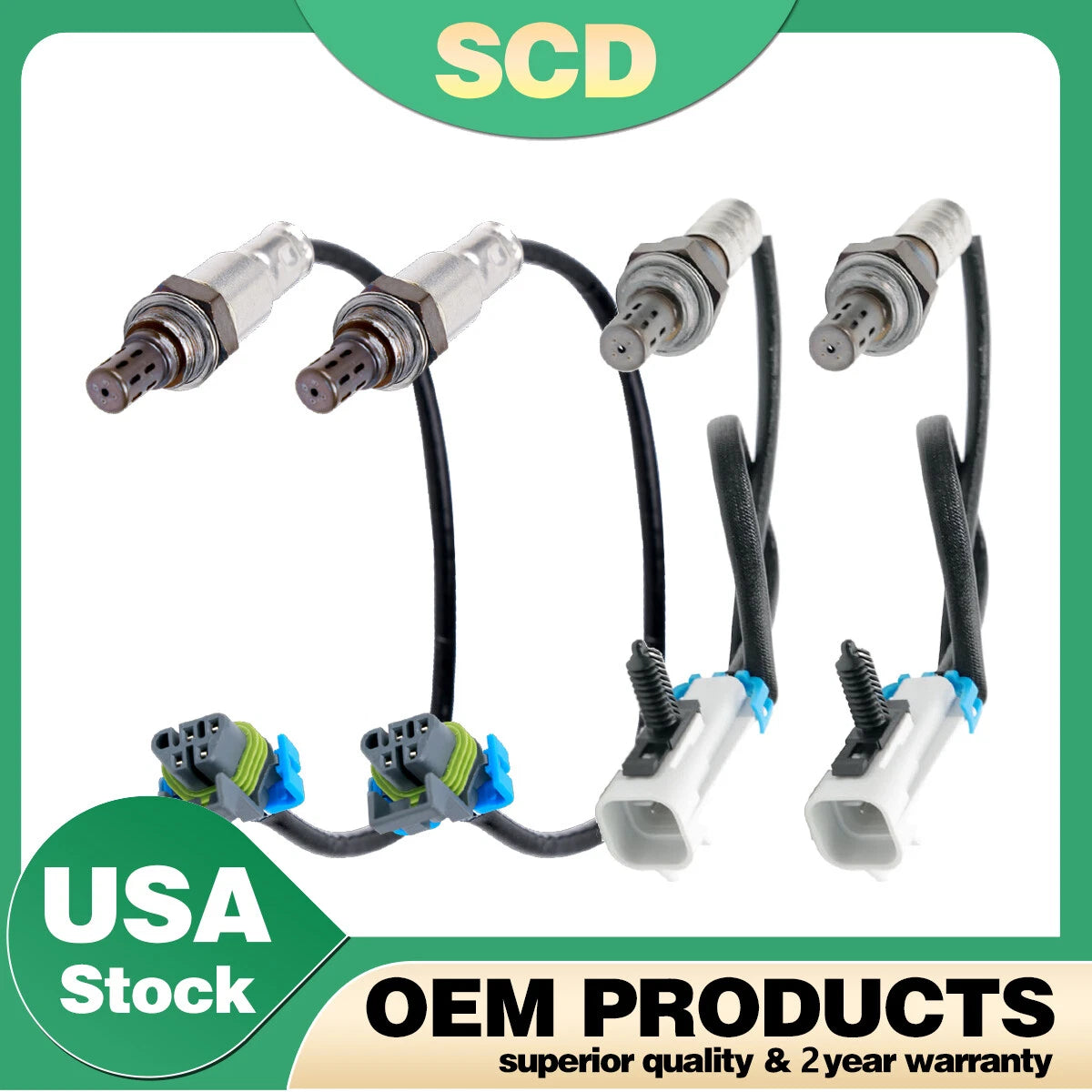 4X Oxygen Sensor for Saturn Outlook (2007–2008) & Vue (2008–2009) 3.6L