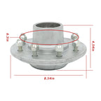 6pc Galvanized Idler Hub for Trailer 42 Spindles (8 Lug)