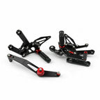 Aluminum Rearsets Footpegs for Yamaha YZF-R6 (2017–2020) Black T9