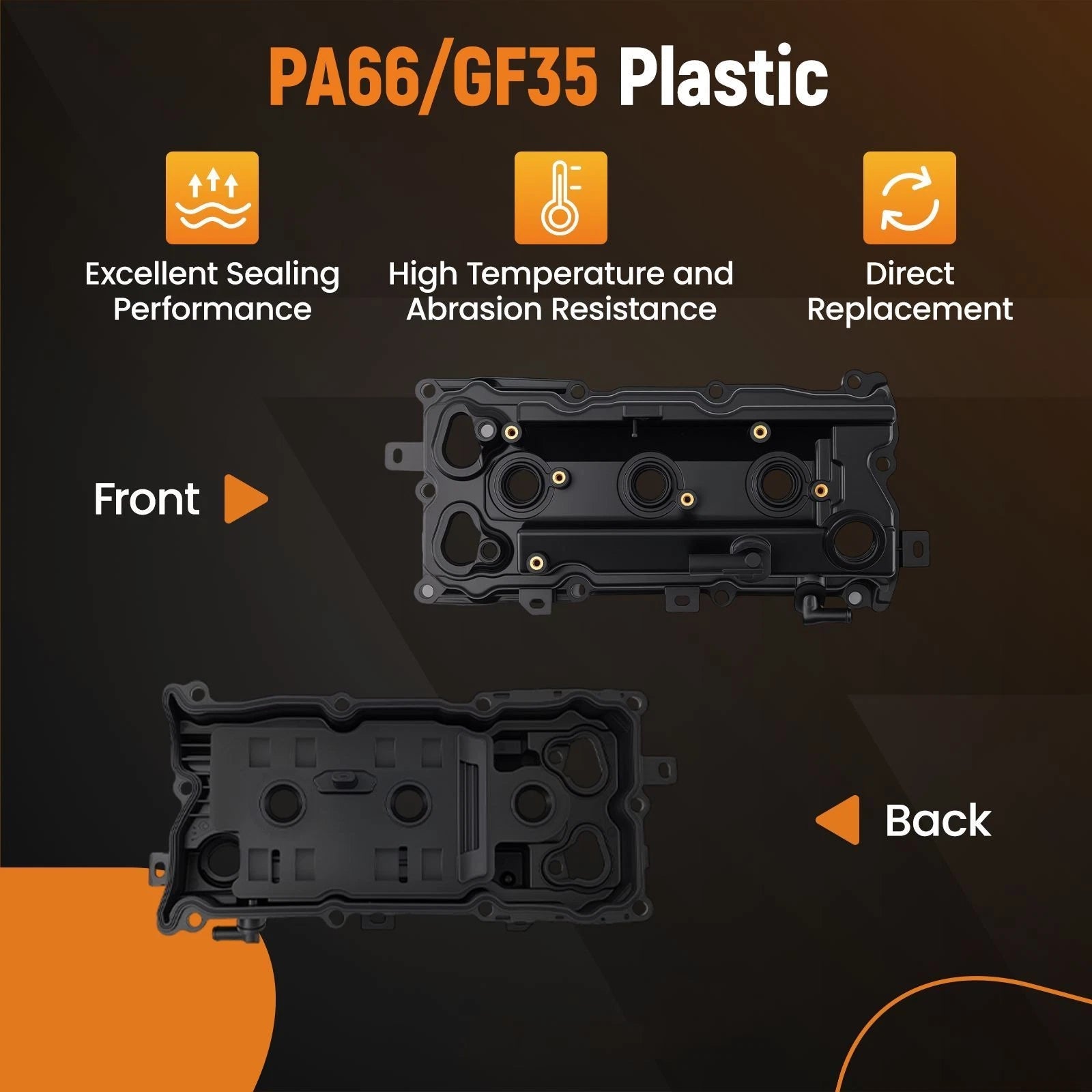 Left Cylinder Head Cover for Nissan Altima QX60 3.5L V6 (2013–2019) 132649N00B