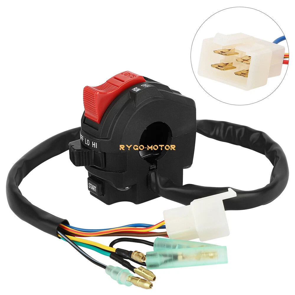 Headlight On Off Handlebar Start Stop Switch for Polaris Trail Boss Big Boss 250 (1990–1998)