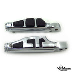 Chrome Flat Wing Footpegs for Suzuki Marauder 800 (1997–2004) / Intruder 1500 LC (1998–2009)