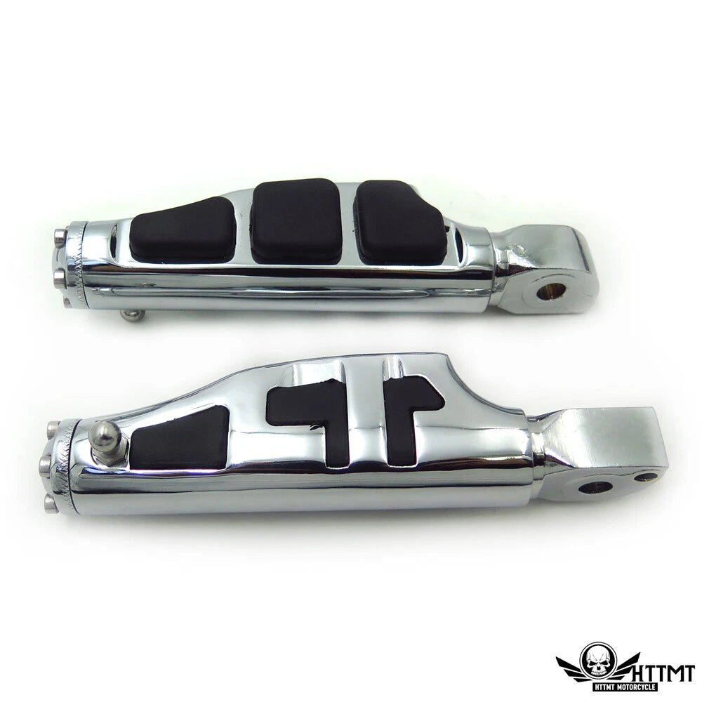 Chrome Flat Wing Footpegs for Suzuki Marauder 800 (1997–2004) / Intruder 1500 LC (1998–2009)